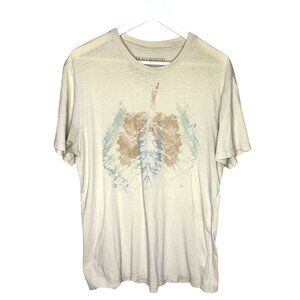 Men's Perfectly Worn-In Lung Print Graphic T-Shirt, Beige, Size Large